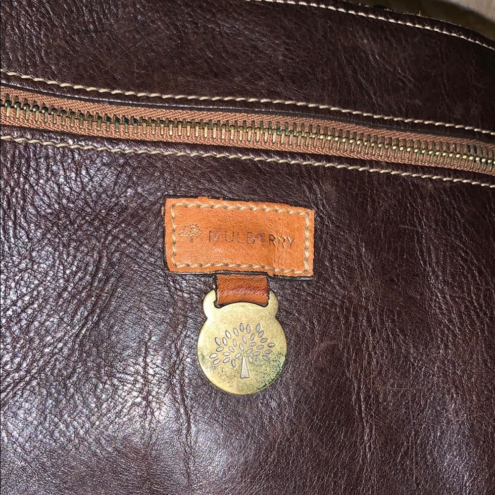 Mulberry Brown Leather Tote Bag - Picture 6 of 7